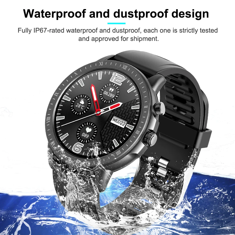 

YABA 2021 NEW Smart Watch Sport Heart Rate Monitor Waterproof Fitness Bracelet Men Women Smartwatch For Android Apple Xiaomi
