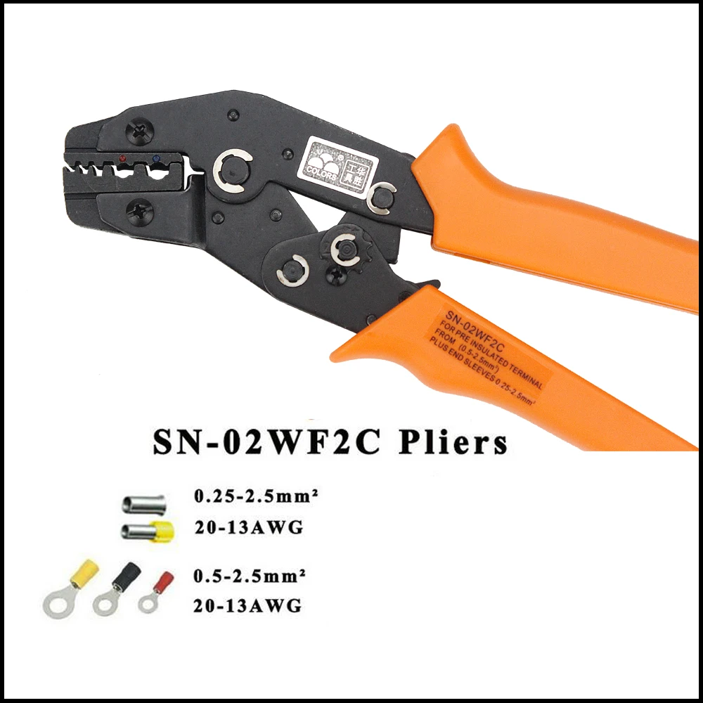 SN 02WF2C AWG20 13 изоляцией и изолированных кабельных наконечников изолированный