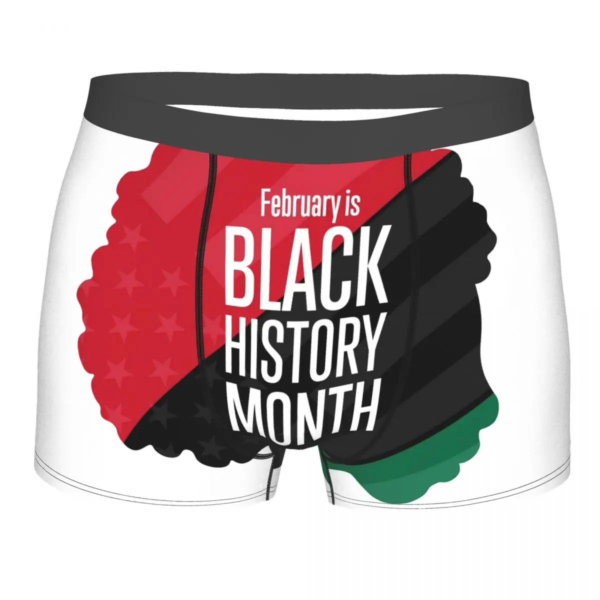 

Mens Boxer Briefs February Is National Black History Month African Woman Brief Underwear Pouch Soft Man Boys Trunks Underpants