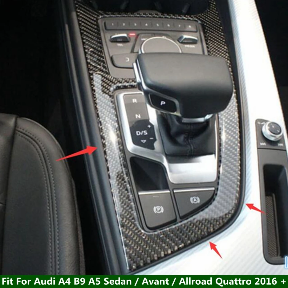 

Lapetus Carbon Fiber Stalls Gear Shift Box Panel Cover Trim 1PCS For Audi A4 B9 A5 Sedan / Avant / Allroad Quattro 2016 - 2020