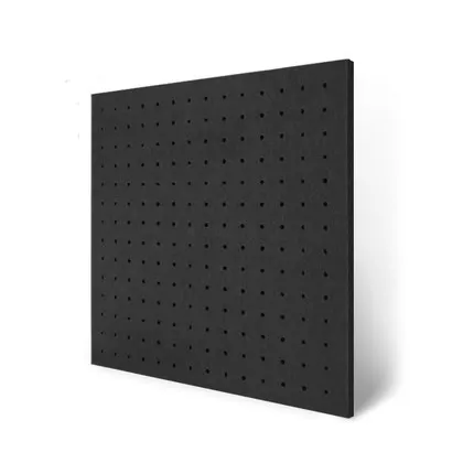 Black color A 1 коробка 10 шт размер 60x60 см экологически чистый перфорированный полиэфирный материал акустические панели звукопоглощающее устройство акустическая обработка стеновые панели - Цвет: Black color A