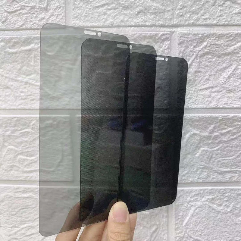 Protector de pantalla de privacidad para IPhone, vidrio templado antiesp&iacute;a para modelos 12, 11, 13 Pro, XS MAX, X, XR, 6s, 7, 8 Plus, 1-3 unidades-5