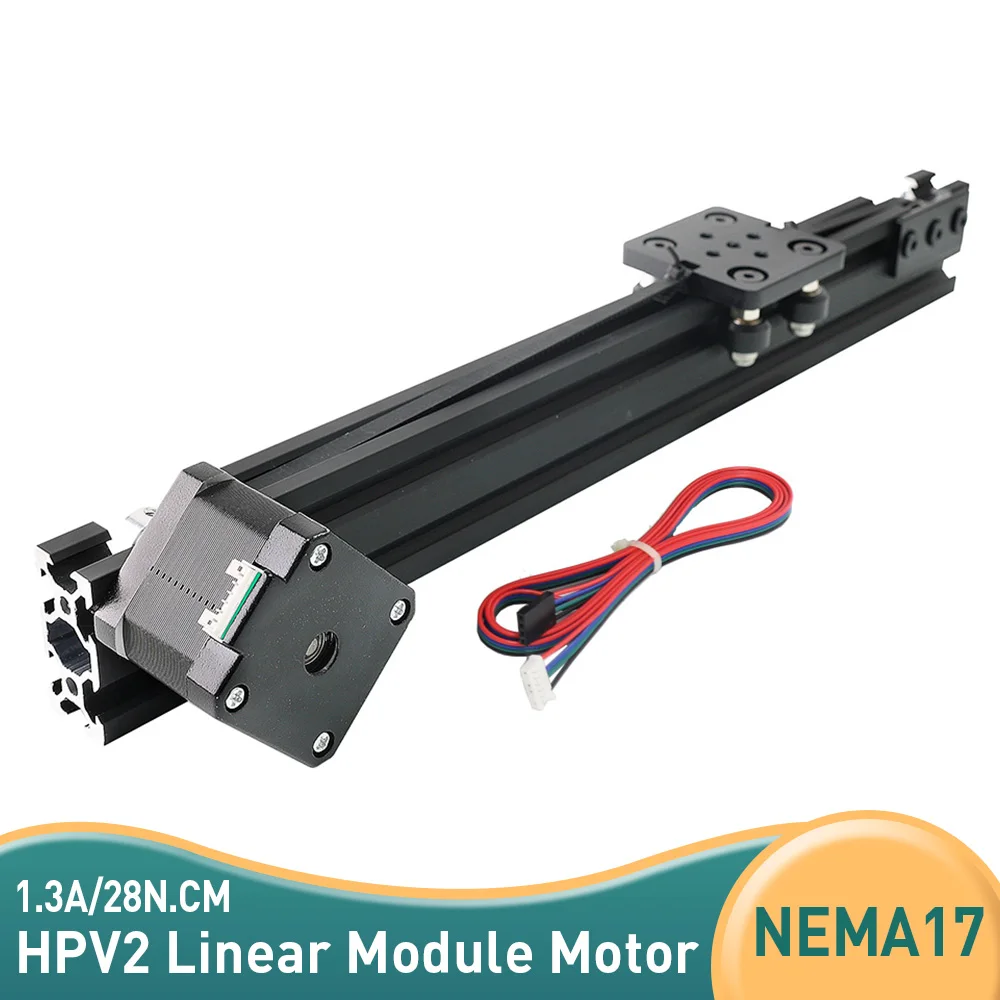 

HPV2 Mini V Linear Actuator Effective Travel Module 1000MM NEMA17 17HS4401S Stepper Motor 12V CNC Laser 3D Printer Accessories