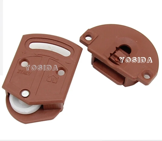 Дверь круглое пластиковое колесо шкива раздвижные двери гардероба круглые