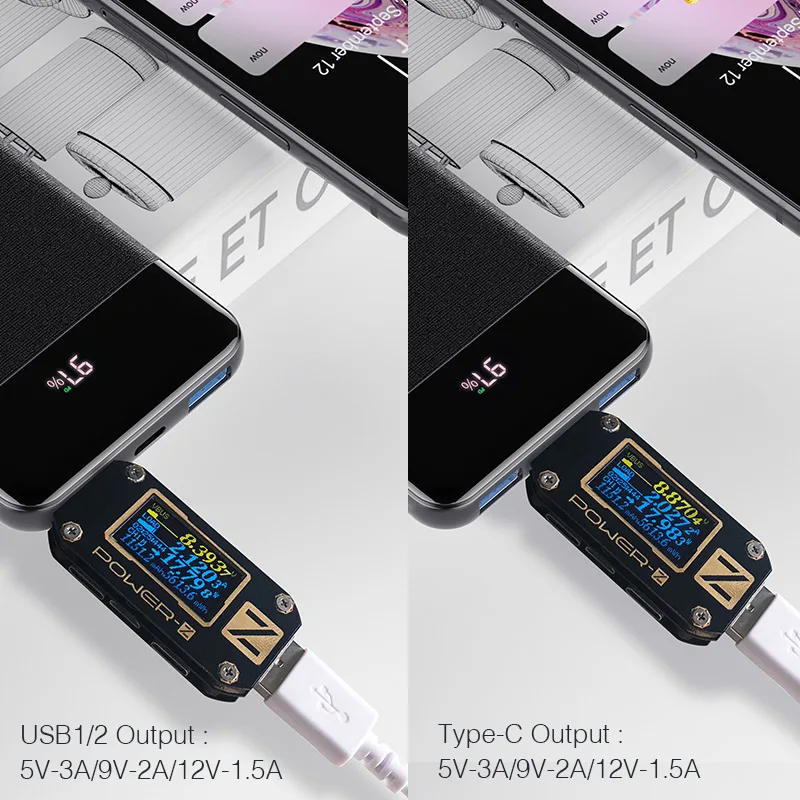 YKZ QC 3 0 Power Bank 10000 мАч светодиодный внешний зарядный аккумулятор повербанк PD кабель