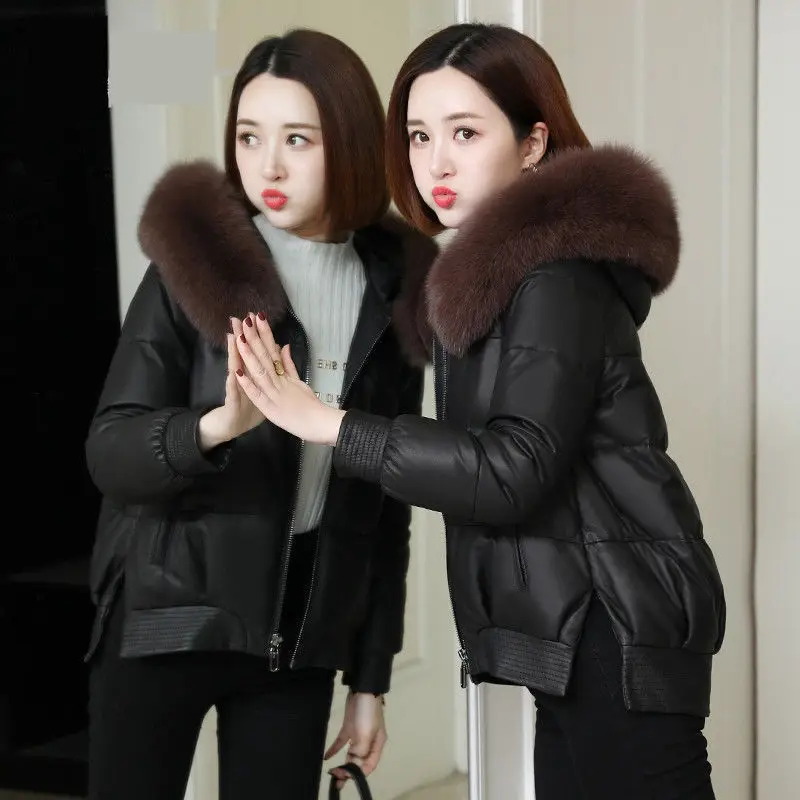 Женская зимняя мода 2021 короткие однотонные свободные пальто женская куртка с