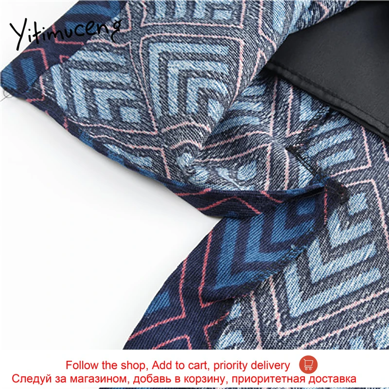 

Yitimuceng Vintage Plaid Zipper Skirt Women Oversize High Waist Mini A-Line Solid 2021 Summer Korean Fashion Skirts Hot Sale