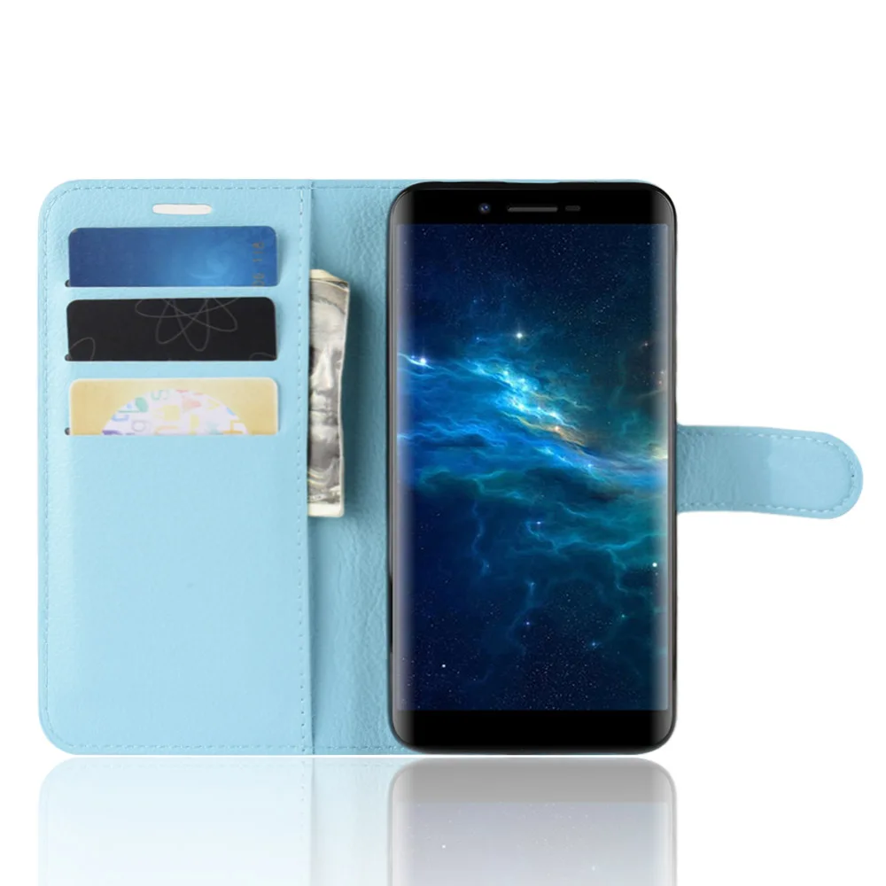 Кожаный чехол YINGHUI Для DOOGEE X60L защитный классический стиль сплошной цвет флип