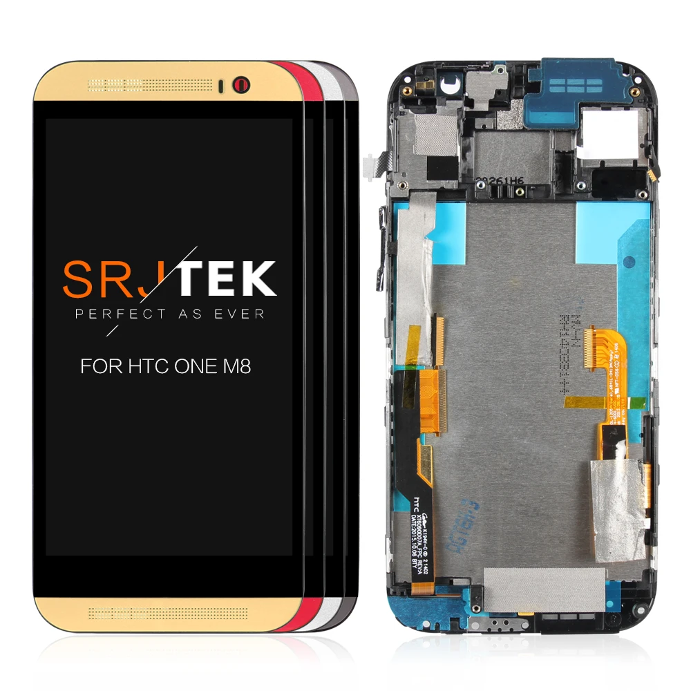 100% оригинал 5 &quotдля HTC один E8 ЖК дисплей сенсорный Сенсор Экран с рамкой для