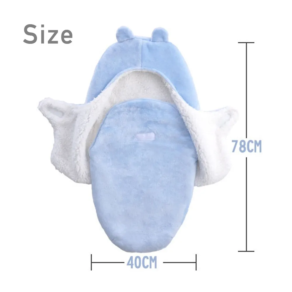 Спальный мешок для младенцев спальный новорожденных одеяло конверт с бантом