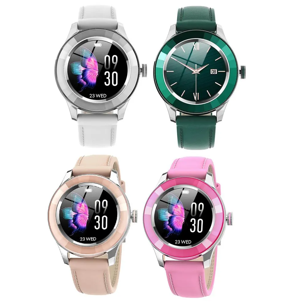 

Женские Смарт-часы S09 с круглым сенсорным экраном, IP67, пульсометром и мониторингом сна, для IOS и Android