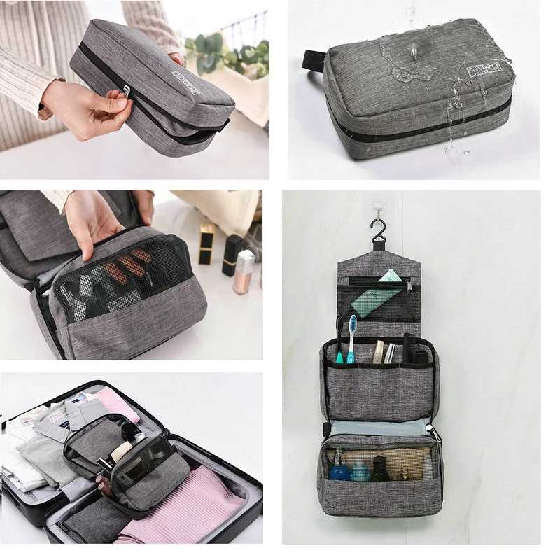 

Hanging Travel Toiletry Bag for Men and Women Makeup Bag Cosmetic Beautician Folding Bag Bathroom and Shower Organizer toilettas