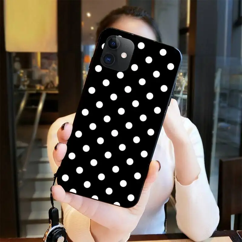 polka dots art phone case for iphone 12 pro max 11 pro xs max 8 7 6 6s plus x 5s se 2020 xr case free global shipping