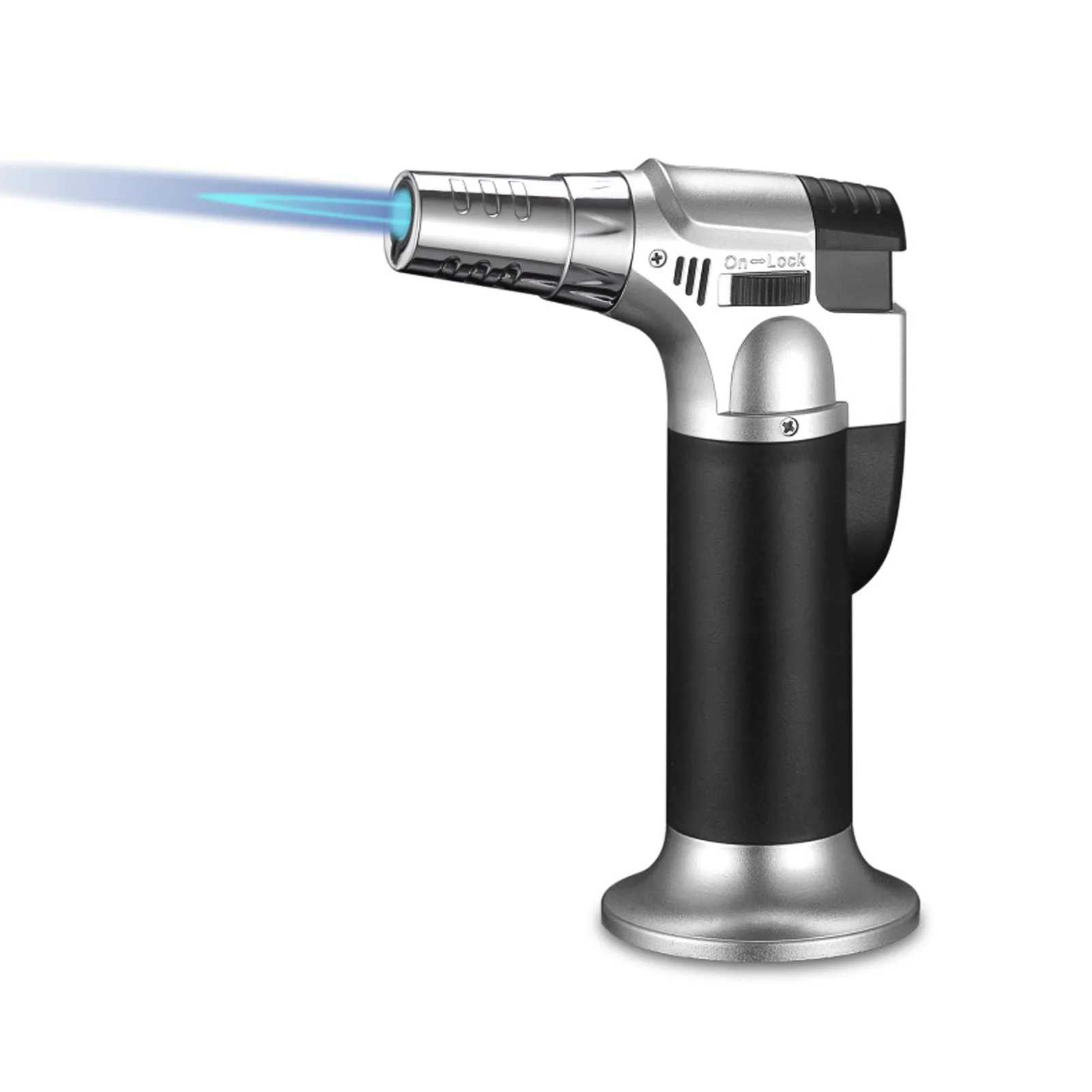 

Butane Torch Adjustable Flame Multipurpose Industrial Torch Extremely Safe Lighter Solid Mental Welding Refillable Kitchen Torch