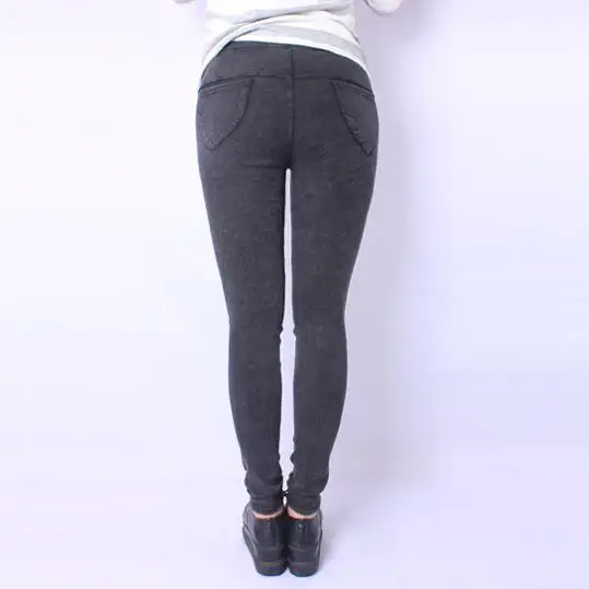 Модные женские туфли брюки 2020 зимние Для женщин отверстие Рваные джинсы Высокая