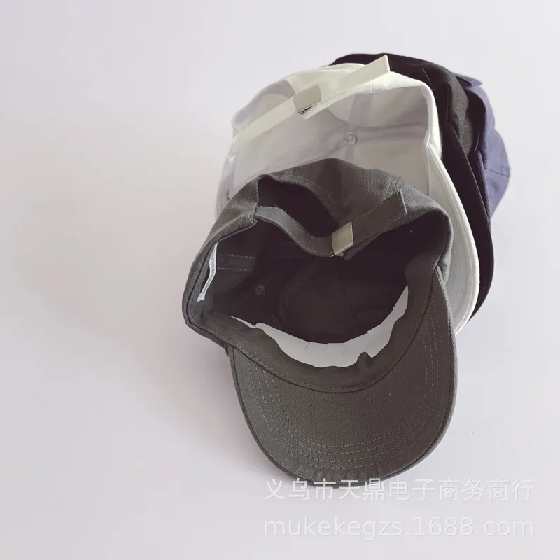 

Korean Children's Baseball Cap Simple Fashion Boys and Girls Three Dimensional Embroidery Hip Hop Cap Baby Children