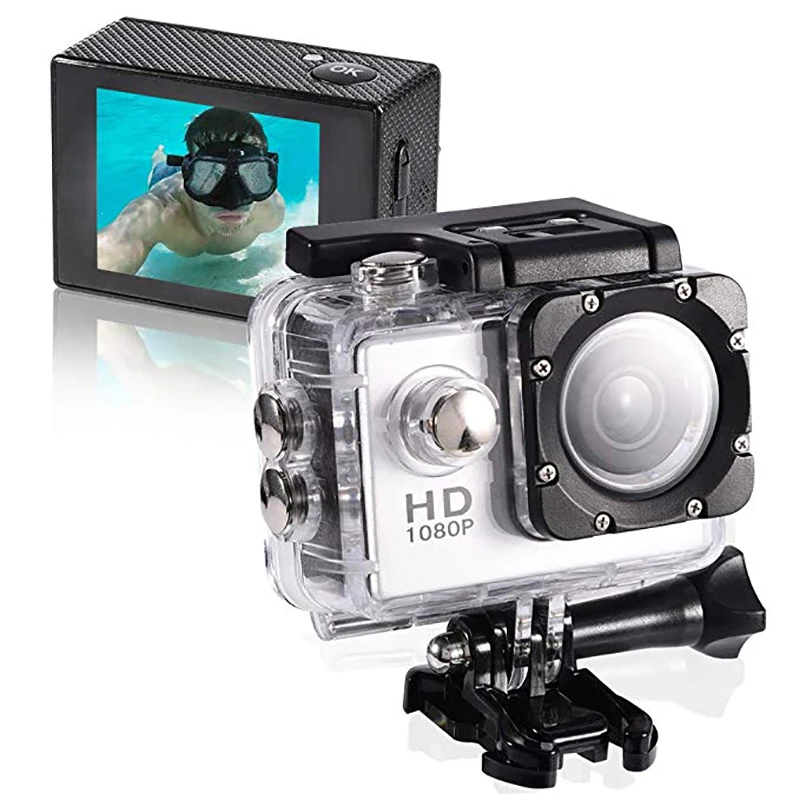 Экшн-камера HD 1080 P, регулируемый подводный рекордер, Спортивная камера s для дайвинга, плавания, серфинга, велоспорта, кемпинга