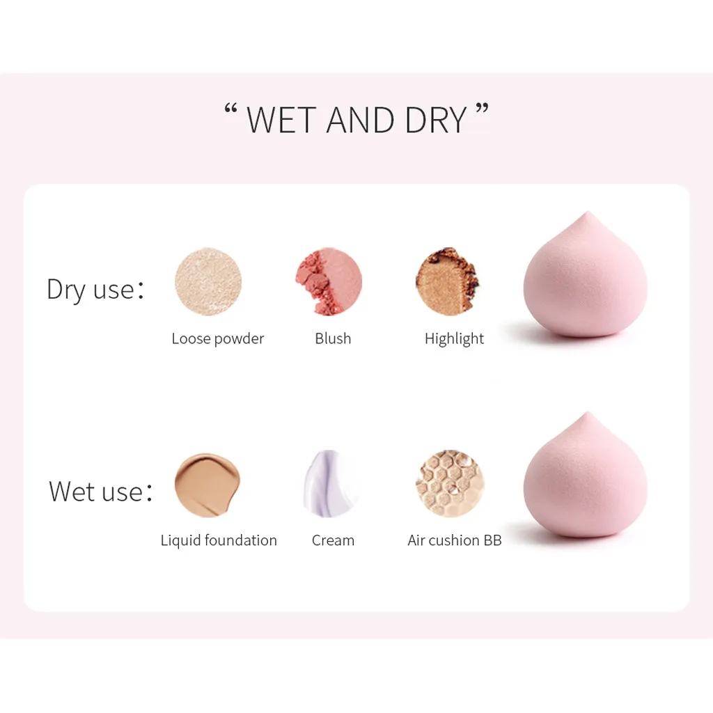 

HAICAR Puff makeup sponge foundation sponge Beauty Makeup Foundation Puff Bottle Gourd Sponge Puff Foundation makeup sponge puff