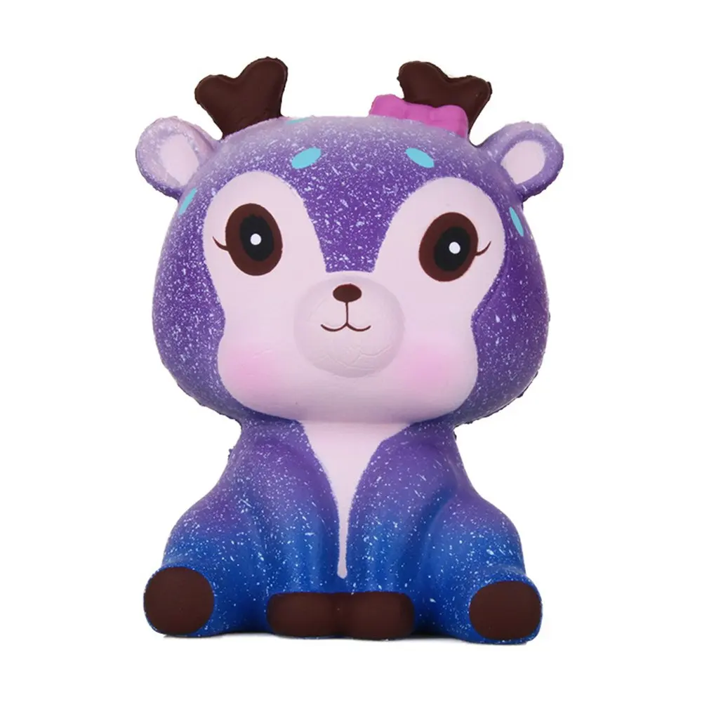 

Starry deer Slow Rebound Squishy Toy PU Simulation Bread Squeezed Decompression Vent Decoration Cute Gift for Children