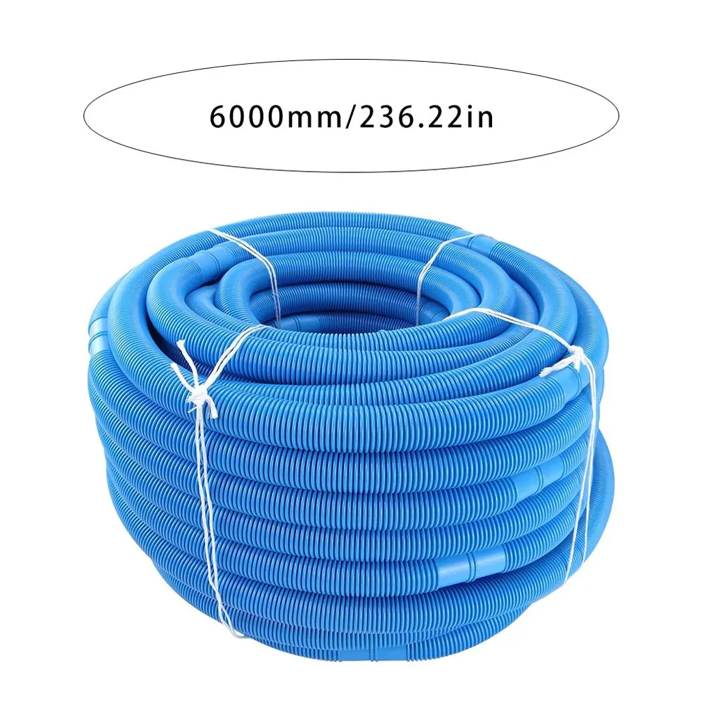 

pool hose high quality water hose for pool and swimming pool 32 mm diameter total length 6m UV and chlorine water resistant