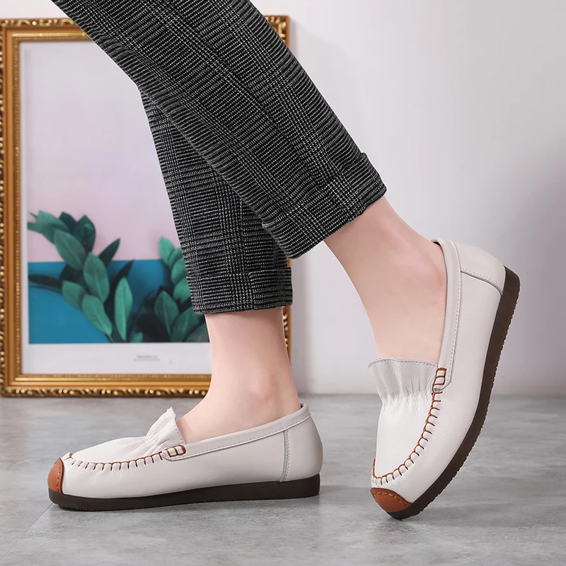 

Women 's Casual Mother Shoes Fashion Shoes All -match Flat Shoes