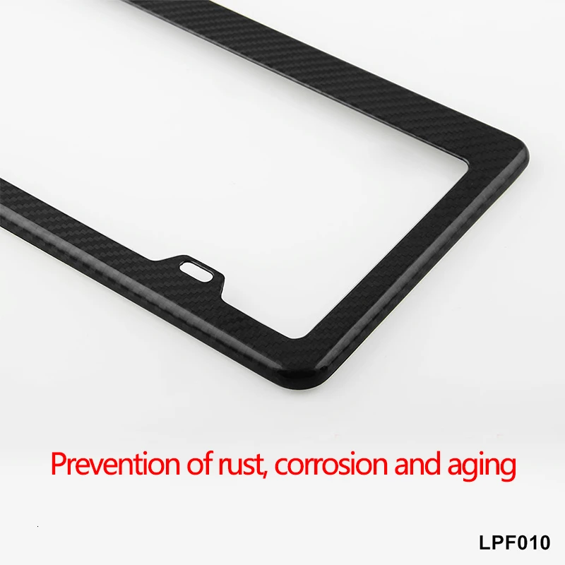 Универсальная регулируемая оправа для номерного знака США углеродное волокно 3K