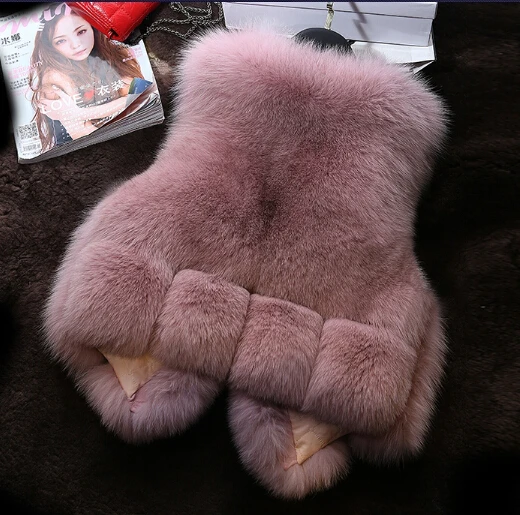 Меховой жилет для малышей новинка зимний детский девочек комбинезоны плотный