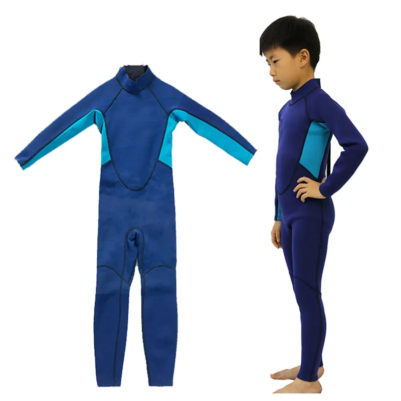 

Kids Wetsuit Breathable Snorkeling Neoprene 2.5mm Thick Long Sleeve UV Protection Protection Diving Suit For Girls Boys#292554