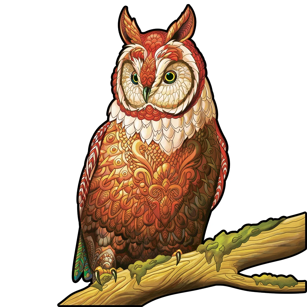 Пазл Таинственная Сова деревянный для взрослых и детей | Игрушки хобби