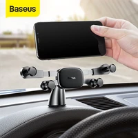 baseus car phone holder gps navigation dashboard gravity phone holder in car cell phone support for iphone 12 pro maxxiaomi