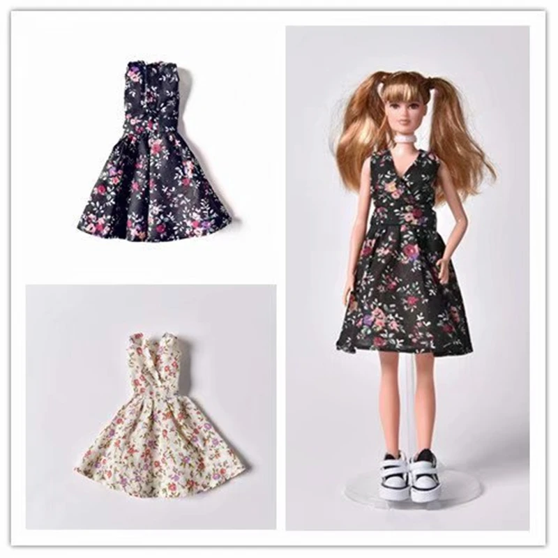 Модное Цветочное платье в стиле ретро для Барби Blyth 1/6 MH CD FR SD Kurhn BJD аксессуары