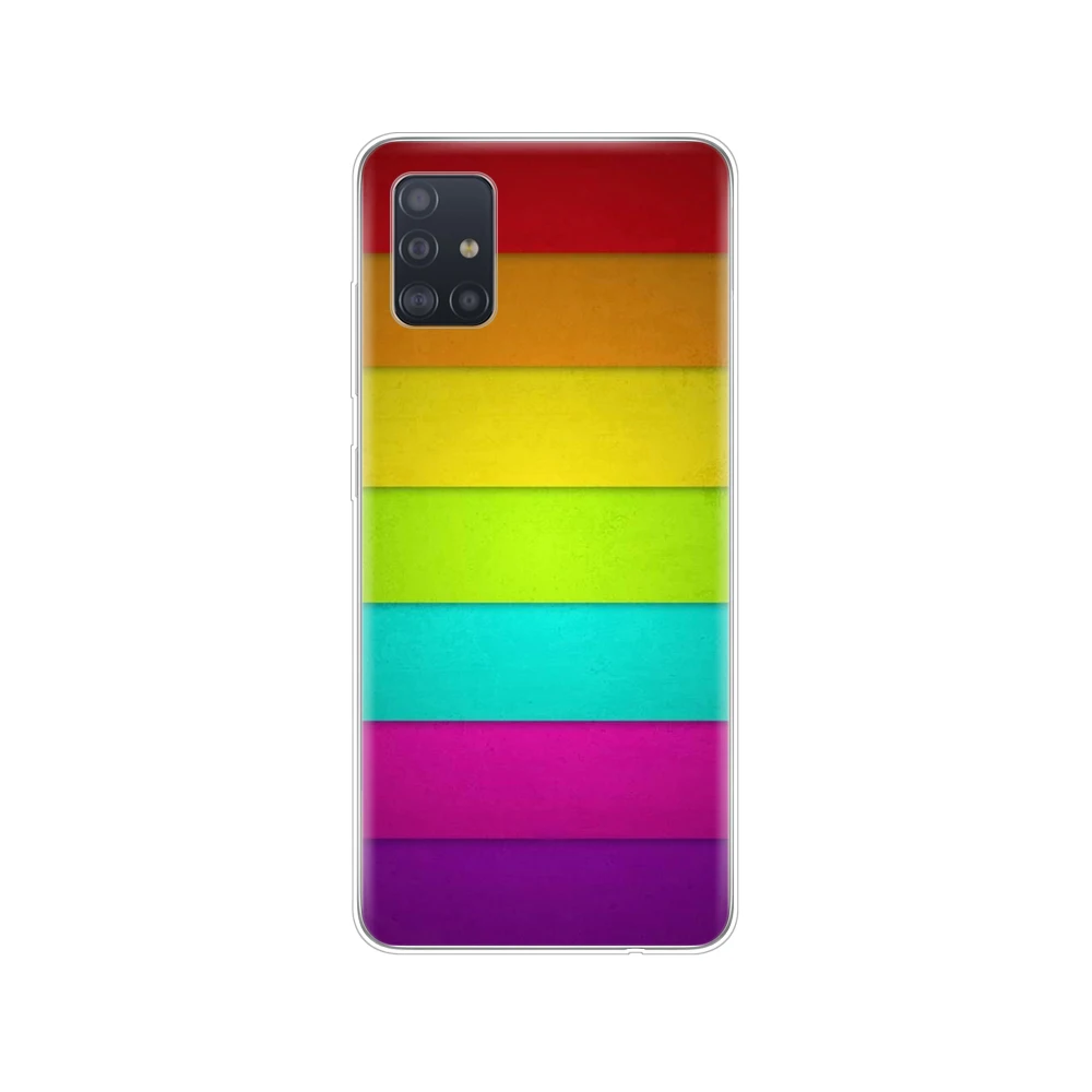 Чехол для samsung galaxy A31 A41 A51 A71 A01 A81 A91 A30S A20S A50S M30S M40S Радужный Флаг Гей лесбиянок ЛГБТ
