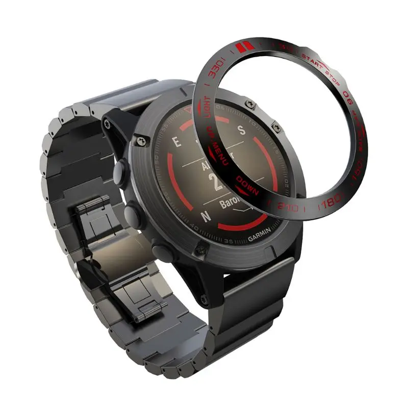 

Dial Scale Speed Case Metal Bezel Ring Protective Cover for Gar-min Fenix 5X K92F