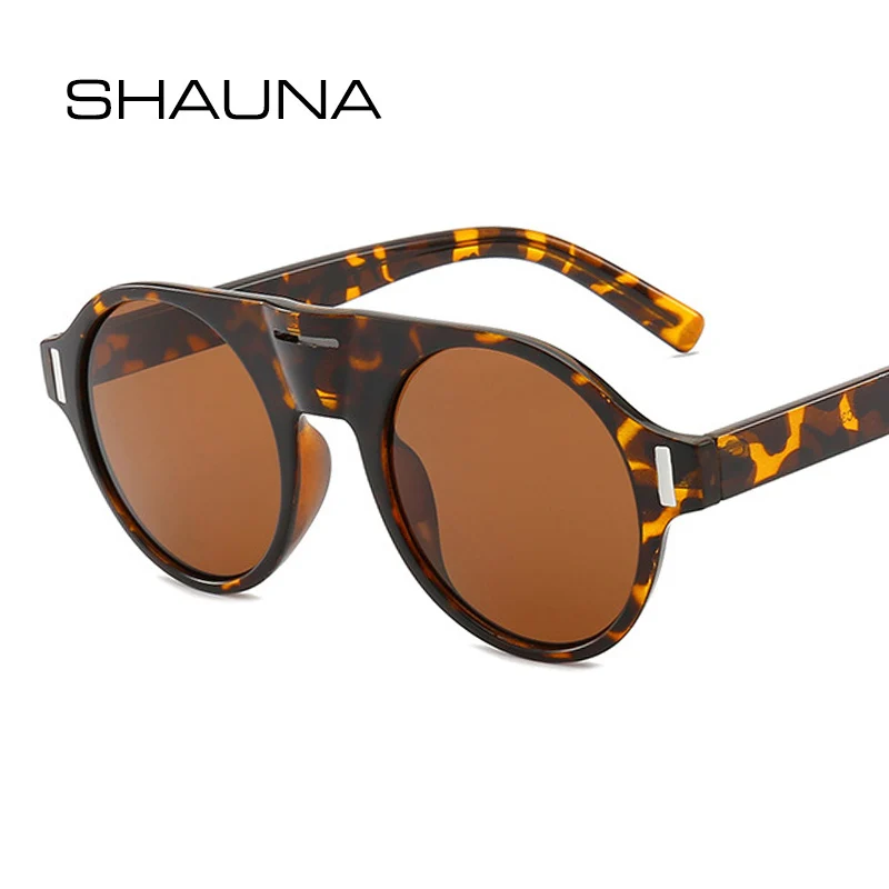 Женские и мужские круглые ретро очки SHAUNA солнцезащитные UV400|Женские очки| |