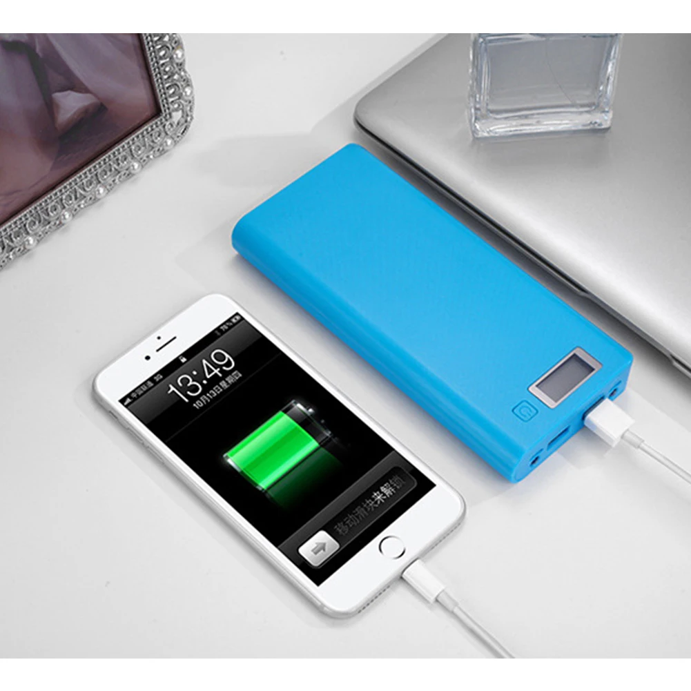 Двойной USB 8*18650 Power Bank Тип предусмотренной батареи C контейнер под элемент питания