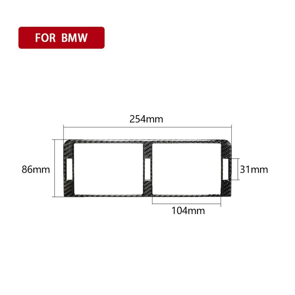 

1 Pcs Sticker Black Central For BMW 3 Series E46 1998-2005 Front Interior