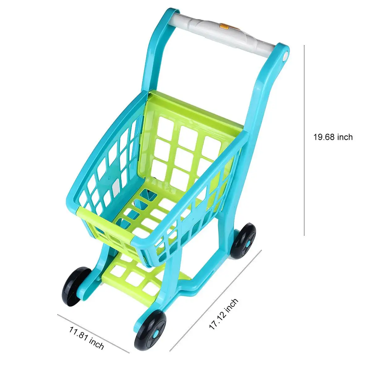 

Children Handcart Simulation Supermarket Hand Trolley Mini Shopping Cart Role Play Pretend Game Groceries Toys Gifts For Kids