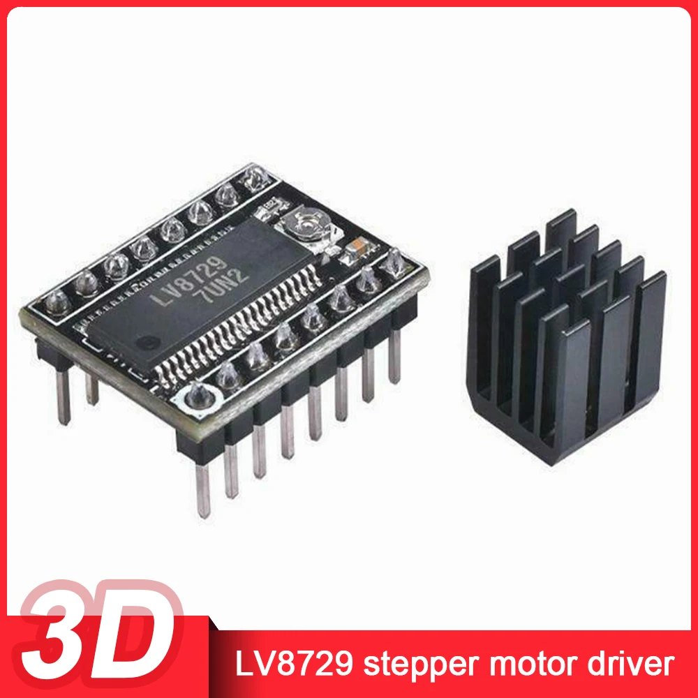 

LV8729 Stepper Motor Driver 4-layer PCB 128 High Subdivision Super Mute Driver Module Support 6V-36V With Heat Sink
