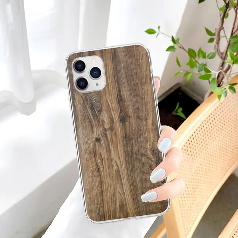 

Texture Wood Transparent Cell Phone Case For Huawei P20 P40 Lite P30 Pro P Smart 2019 Honor 10 10i 20 Lite Clear Cover