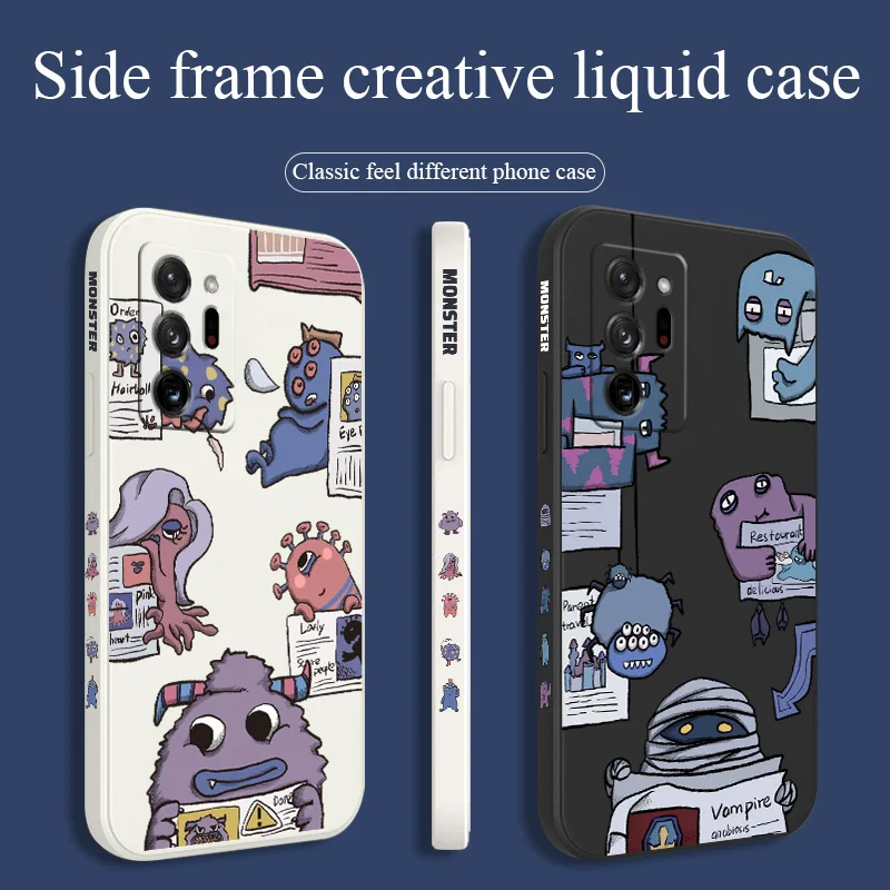 

Sideprint Monster Phone Case For Samsung Galaxy A32 A22 A12 A02 A02S EU 4G 5G Cover