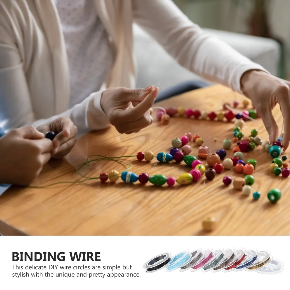

10 Rolls 10M Bead Stringing Steel Wire Beading Craft Making Bracelet Wire