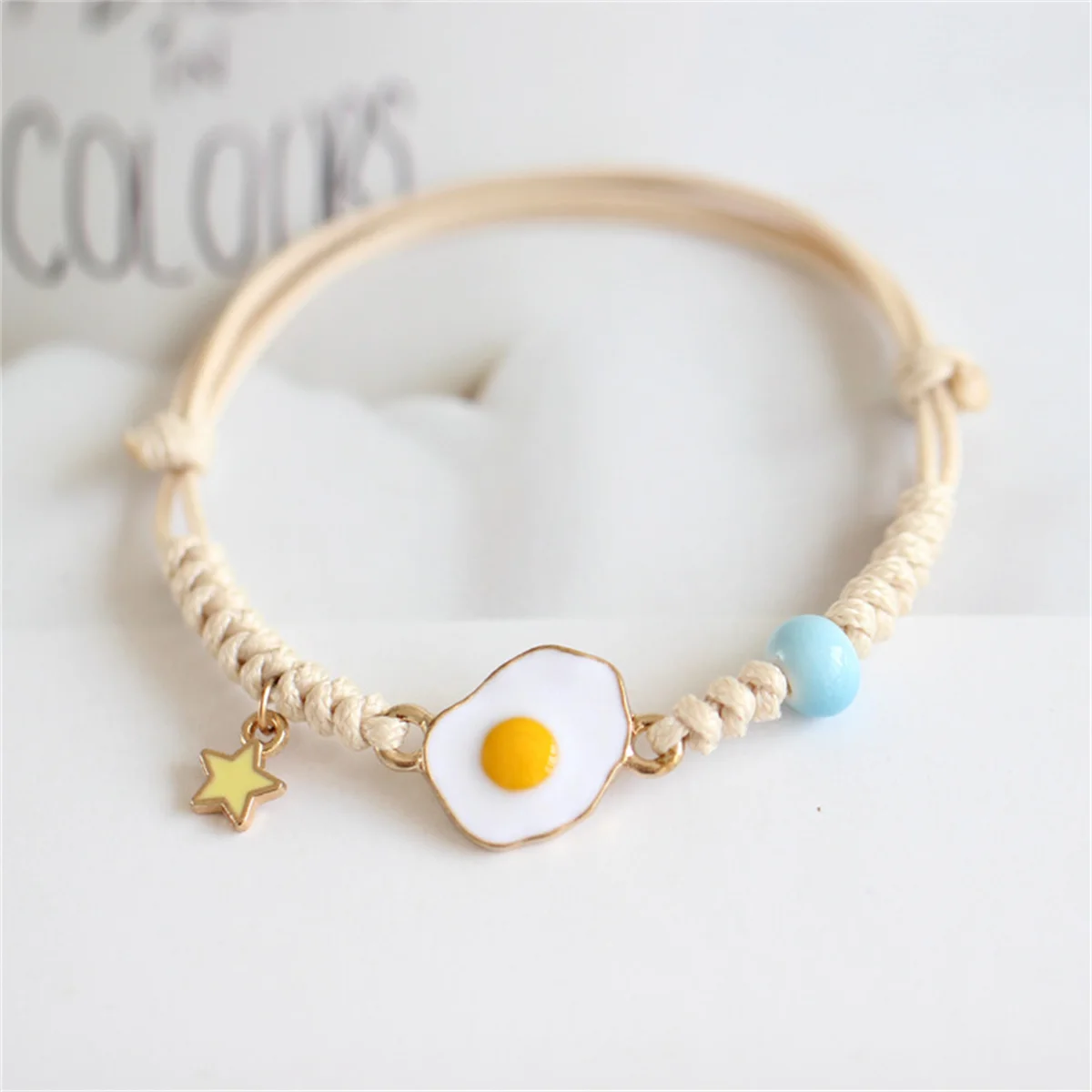 

Fashion Pendant Bracelet Small fresh hand made Braided rope Bracelets Woman accessories Child gift Paired bracelets women gift