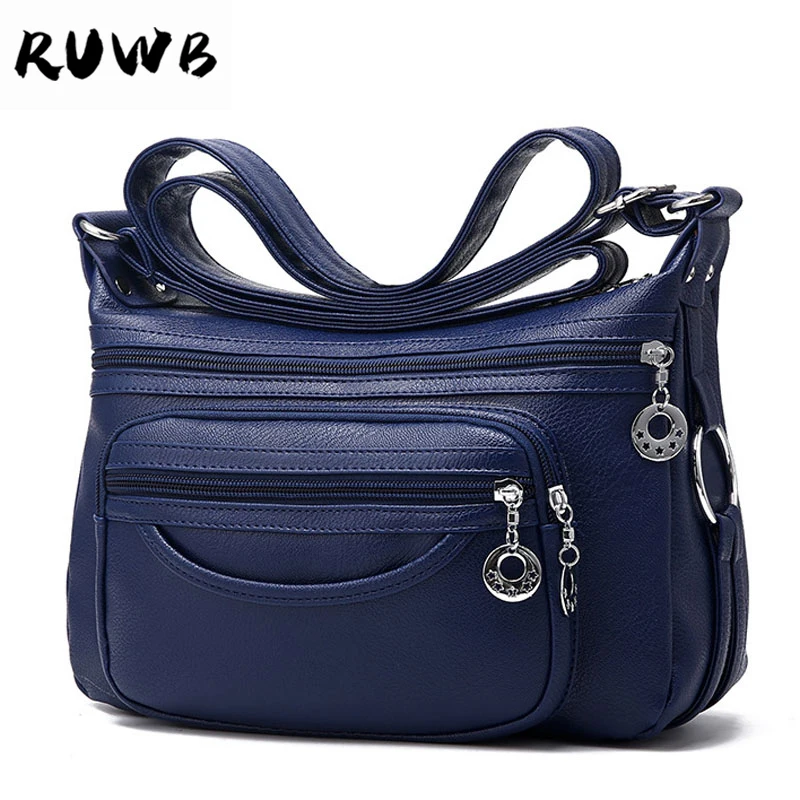 

RUWB Female PU Leather Flap Evening Clutch Bags Handbags Women Famous Brands Shoulder Bag Ladies All Match Casual Messenger Bags