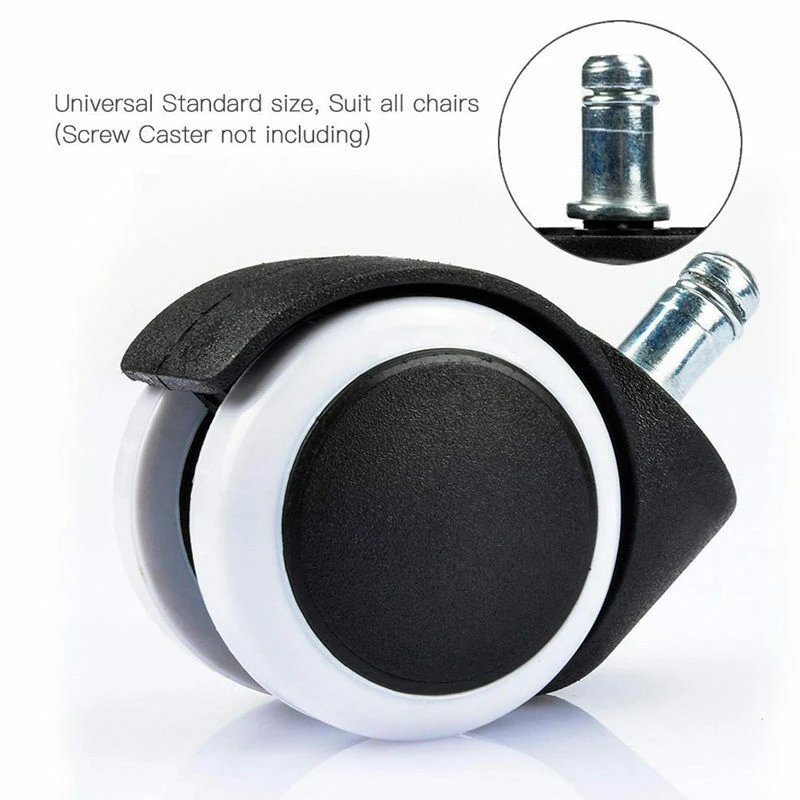 Колесики для офисных стульев резиновые запасные колеса деревянного пола 7/16