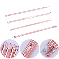 4pcsset acne blackhead removal needles stainless pimple spot comedone acne extractor cleanser face skin cleaning care tools
