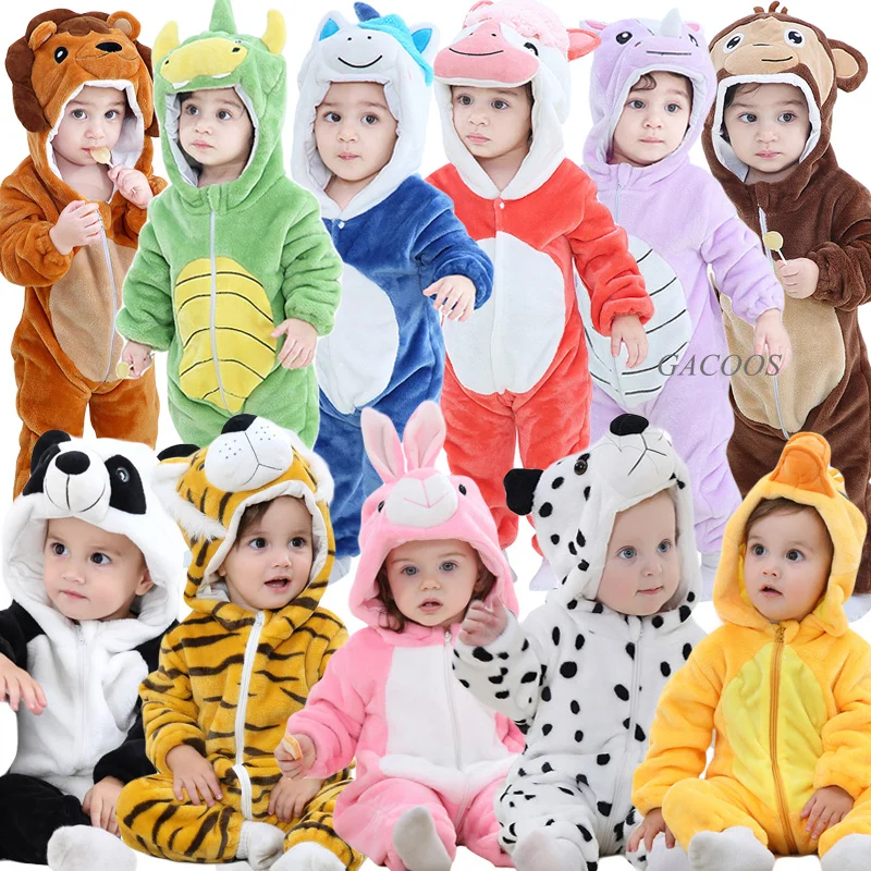 Детские комбинезоны зимние пижама детский комбинезон Kugurumi костюм единорога для