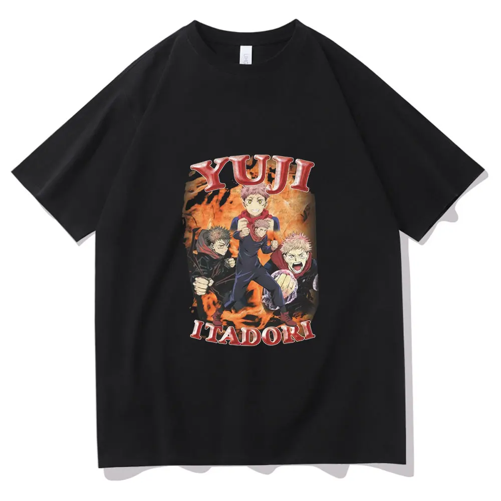 

Anime Jujutsu Kaisen T-shirt Cool Itadori Yuji Premium Print T Shirts Men Women Fashion Harajuku Tee Short Sleeve Unisex Tshirt