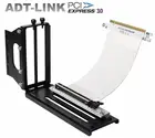 ADT-Link Новинка PCIe 3,0x16 к PCI Express Gen3.0 16x полная скорость графического видео Райзер карта гибкий GPU удлинитель белый кабель ATX