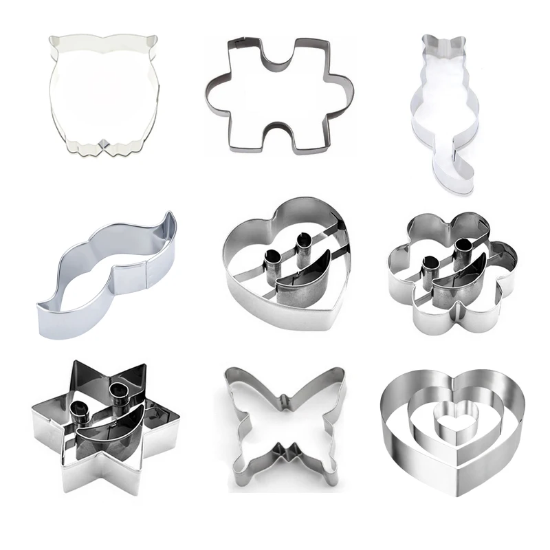 Формочки для печенья из нержавеющей стали формы сплава в форме милых животных