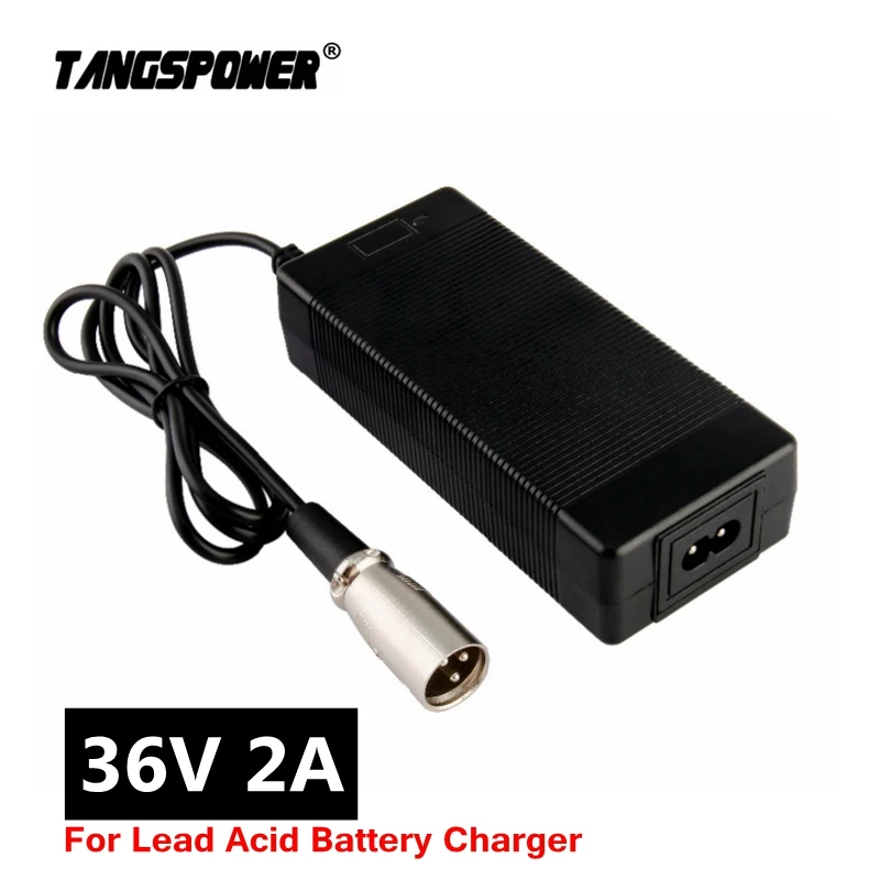 36V 2A lead-acid battery charger for 41.4V electric scooter e-bike wheelchair Charger lead acid battery 3-Pin XLR Connector